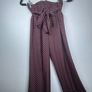 New York & Company Paperbag Waist Polka Dot Wide-Leg Pants – Size XS